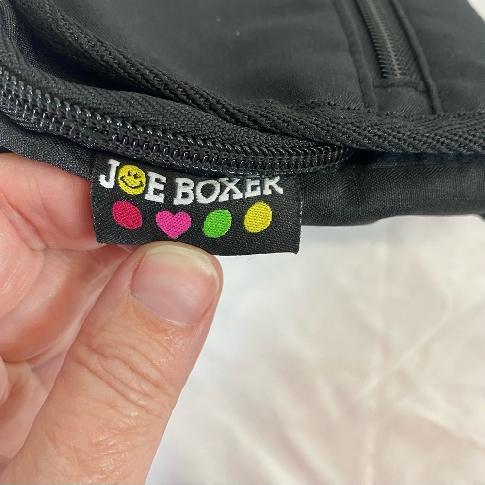 Joe Boxer Black Nylon Crossbody Mini Bag - Picture 3 of 13